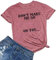 Vintage Beth Dutton T-Shirts für Damen, kurzärmelig, Graphic Country Music - Pink - Groß
