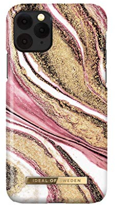 IDEAL OF SWEDEN Bedruckte Handyhülle niedliches buntes Muster, schützende Abdeckung aus Hartplastik mit Mikrofaserfutter für das iPhone. Kompatibel mit iPhone 11 Pro/X/XS (Cosmic Pink Swirl)