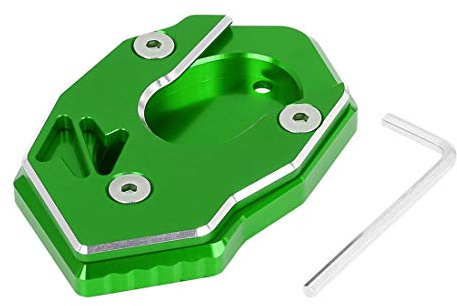 F FIERCE CYCLE Motorrad CNC Aluminium Legierung Fuß Seitenständer Erweiterung Pad Grün