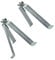 Fixation murale/support pour mât en acier haute qualité 25 cm – Fixation pour mât ou barre de max. 60 mm en acier galvanisé pour antennes (satellite, radio DVB-T2, LTE) parasol, voile d'ombrage
