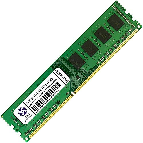 XUM 4GB (1x4GB) DDR3 1600MHz PC3-12800 Non-ECC Unbuffered 1.5V CL11 240 Pin DIMM Desktop Computer PC Memory RAM