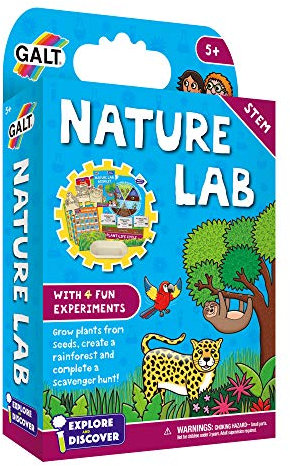 Galt Nature Lab-Explore and Discover Science Kit and Craft Kit-Science Experiments for Kids,Grow Plants,Create a Rainforest Scene and Go Scavenger Hunting-STEM Toys For Girls and Boys Age 5 Years Plus