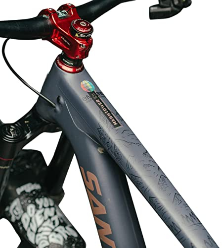 Dyedbro MTB-Rahmenschutzfolie Schwarz