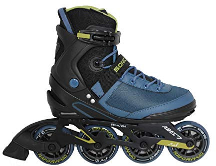 stuf SPORT 2000 Deutschland GmbH 1071803 - Sonic ALU 84 Inline-Skate-Soft Herren (42, schwarz-anthrazit-blau)