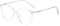 ZUVGEES Blaulicht Lesebrille Rund Damen Herren (Transparent, 1.0)