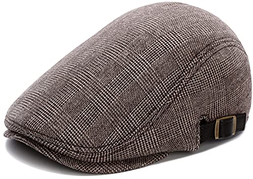 Superora Schirmmütze Herren Barett Schiebermüntze Baskenmütze Herrenmütze Winter Warme Cap Newsboy Flat Schwarz
