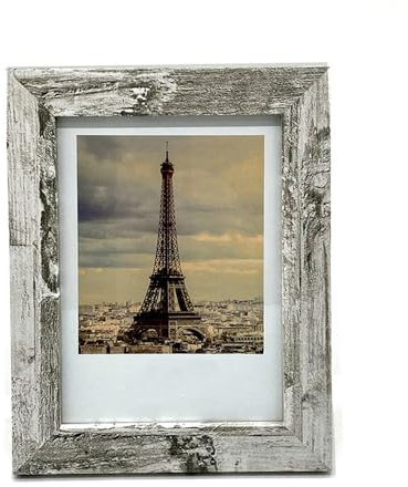 PLUS HOME Marcos De Foto O Portafoto Ref-007 Mesa De Panel De Cristal Sencillo Para Decorar o Regalo(24X30CM GrisPiedra)