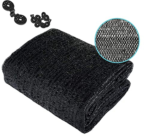 BeGrit 2M X 1M Garten Schattierungsnetz Gewächshaus Schattiernetz Sonnensegel 50% Schattennetz Pflanze Sonnenschutz Schwarz Sonnenschutznetz für Gemüsegarten Blumen Scheune Außen Hof Dach