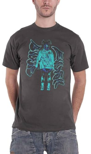 Billie Eilish T-Shirt Neon Graffiti Logo Offizielles Uni Schwarz, Schwarz, XXL