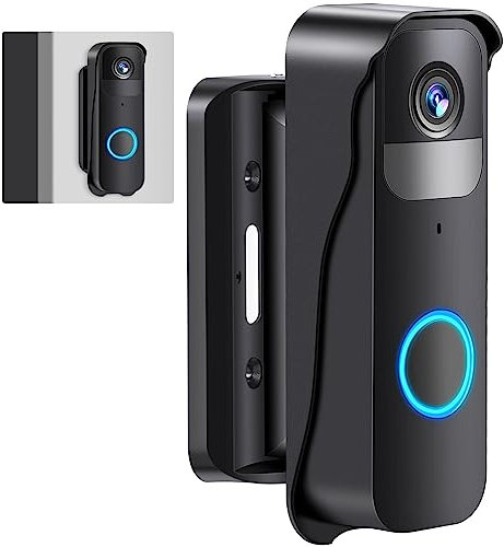 Blink Video Doorbell Door Mount, Blink Doorbell Mounting Bracket - Adjustable Angle, Wall Mount, Weather-Resistant, Easy Installation for Your Blink Video Doorbell Not Block Doorbell Motion Sensor