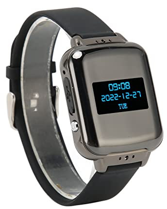 Montre Enregistreur Vocal, Enregistreur activé par la Voix, Lecteur de Musique MP3 Bluetooth avec Ebook, Réduction du Bruit Enregistreur activé par la Voix pour Réunion, Lecture (8 Go)