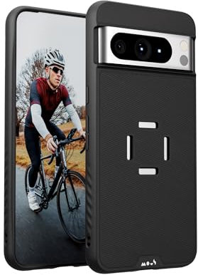 Mous - Intralock Phone Case for Google Pixel 8 Pro - MagSafe Compatible with IntraLock Technology for Mechanical Mounting Black