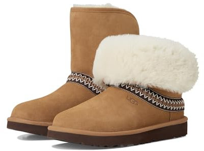 UGG Femme Classic Short Crescent Botte Tendance, Chestnut, 49 EU