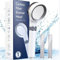 Ulinek Pommeau de Douche Filtre Anti Calcaire, Pomme de Douche Anti Chlore Douchette Filtrante à Haute Pression Economie d'Eau, Filtre Carbonique Pulvérisateur Pommeau Universel Jet d'Eau Réglable