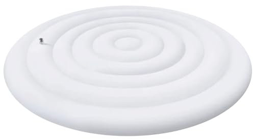 NASSMOSSE Couverture de Spa Gonflable Ronde de 5,6 Pieds, Couverture de Spa à économie d'énergie pour Spa, imperméable et isolée, Protection de Remplacement