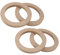 Hihaha Car Speaker Spacer Rings/for Car/Wood / 4 Pcs Khaki