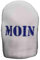 osters muschel-sammler-shop Exquisite Weisse Filz Eierwärmer mit blauem maritimen Motiven - Perfekt für jeden Küchenliebhaber und Dekoenthusiasten - Motiv Anker oder Moin (Moin)