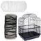 2 piezas Cubierta Jaula de Pájaros,Colector de Plumas, Rejilla Jaula para Loros, Cordón Ajustable de Tamaño Funda Jaula Pajaro,Jaula de Pájaros Colector de Semillas Plumas Protector de Falda Suave