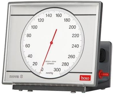 Boso nova S Blutdruckmessgerät mit extra großer Skala, variabel montierbar Variante Tischmodell, Klettenmanschette