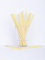 Papierstrohhalme Stripe 25 St. 100% Papier Einweg L:19,7cm biologisch abbaubare Trinkhalme, Farbe:gelb