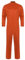 Linjinx Herren 100% Baumwolle Overalls Ganzkörper Bodysuit Mehrere Taschen Arbeitsoveralls Jumpsuit Schutzoverall Arbeits Uniformen Arbeitsanzug Orange L