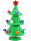 Jeorywoet Tanzender Weihnachtsbaum Rotatable Spielzeug Weihnachtsbaum mit Sterntopper & Ball Ornamente 3D Printed Mini Weihnachtsbaum zur Dekoration, Stressabbau, Tanzender Weihnachtsbaum