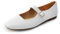 DREAM PAIRS Women's Flats Square Toe Mary Jane Flats Comfortable Casual Slip On Dress Shoes Ballet Flats with Buckle Strap Business Casual Work Office Mary Jane Shoes,Size 7,White,DWUMFA2520