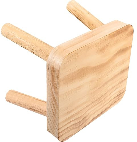 Kleiner Holz-Tritthocker für Erwachsene, Pflanzenständer, Fußhocker für Garten, Badezimmer, Nachttisch, handgefertigt, Melken, Töpfchen, Schuhwechsel, Heimdekorständer