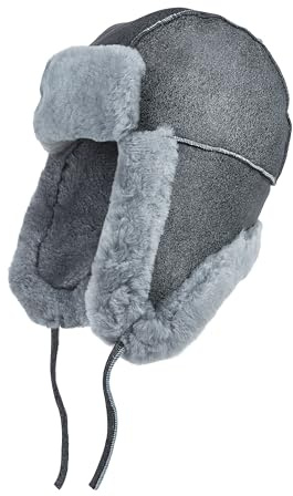 Infinity Leather Unisex B3 Russian Ushanka RAF Aviator Shearling Sheepskin Suede Trapper Flying Hat