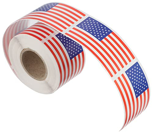 DIYEAH 750pcs Independence Day USA Flag Sticker Festival Decals for Laptop Luggage Scrapbook