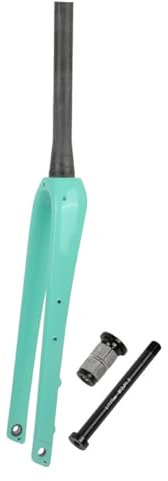 HSIRYAOHD Rennräder, starre Gabel, 3,8 cm, konisches Rohr, Carbon-Gabel, 700 x 45C, Schottergabel, Scheibenbremse, Vordergabel, 12 x 100 mm Steckachse (Bianchi)