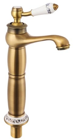 Robinet Cuisine Vintage Robinet Lavabo Température Réglable,Avec Poignée Et Marquage Chaud Et Froid,Pour La Maison, Hôtel, Salle De Bains, Cuisine