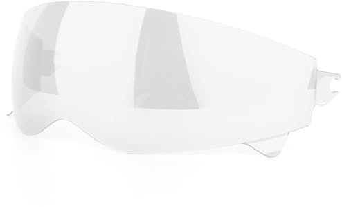 UYTKTN Motorradhelm Visier Linse Helm Brille für Scorpion EXO Covert KS-8, Motorradhelm Gläser Verspiegelt Helmvisier Getöntes Visier, Motorrad Windschutz Helmlinse,C Transparent
