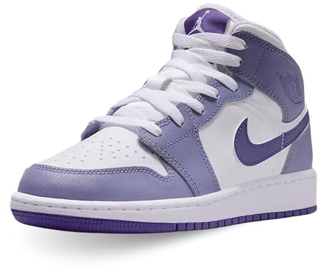 NIKE Scarpe Air Jordan 1 Mid (GS) Taglia 40 Codice DQ8423-500 Viola Ragazzi