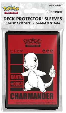 Ultra PRO - Charmander - Fundas protectoras de mazo de 65 quilates para Pokémon, regalo de coleccionista, accesorios de juego, fundas listas para torneos, equipo para fanáticos de Pokémon, protección