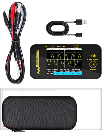 Facile Trasporto Automotive Oscilloscopio 3.2 pollici LCD 10MHz Larghezza di banda Ricaricabile Scoper Dispositivo di Test Scoper Facile Uso Campo Display LCD Oscilloscopio
