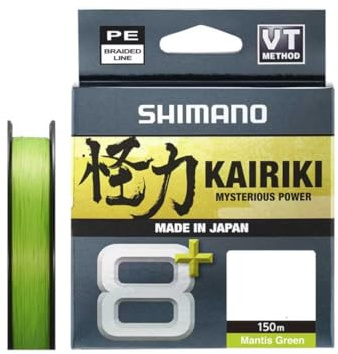 SHIMANO Linea Kairiki 8+ - 150m 0.06mm 5.4kg M. Verde