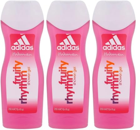 3 x 250ml Adidas Shower Gel for Women 250ml - Fruity Rythm