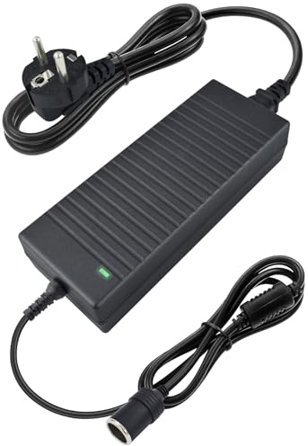 Spannungswandler 230V auf 12V 15A 180W KFZ Netzadapter Zigarettenanzünder | AC auf DC Adapter, Europäischer Standardstecker, Für LED-Lichtstreifen, Für verschiedene Autogeräte