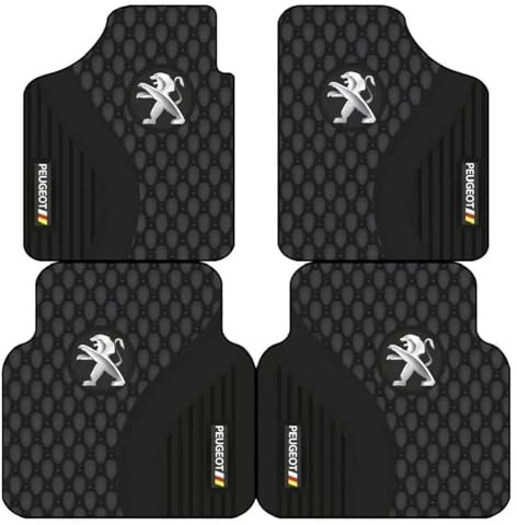 Woniyal 4 Pièces Tapis de Sol Voiture pour Peugeot 205 GTI, Antidérapants et Lavables Tapis Auto Avant Arrière Set Voiture Accessoires