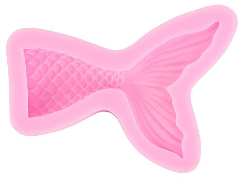 ScivoKaval Silikon Meerjungfrau Schwanz Form Backen Kuchen Dekoration Jelly Sugarcraft Schokolade Fondant Gummi Paste Gebäck Ton Süßigkeiten Herstellung Eiswürfel Tablett Fimo Seife Form klein