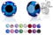 Orecchini Donna Argento 925 Punto Luce con Cristalli Swarovski® Elements 6 mm - Punto Luce Orecchini Blu Piccoli a Lobo - Orecchino Blu Elettrico - Orecchino Brillante Donna