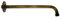 Wandarm/Wandanschluss/Wandausleger für Regendusche - 30 cm - Messing Altmessing