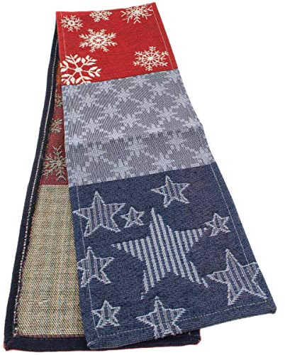 Sander Tischband Winter Anchorage 15x96cm, Farbe:Dunkelblau (04)