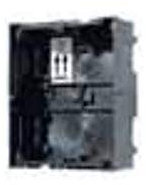 Abb Scatola Cassetta da incasso per posto esterno con pulsanti o con modulo gruppo fonico telecamera citofono (2CSV1001CE (1/2 file di pulsanti))