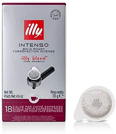 108 Cialde Caffe' Filtro Carta 44Mm Illy Tostatura Scura Intenso
