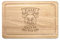 Attention Fou Cochon Homme Rectangulaire Planche à Découper en Bois
