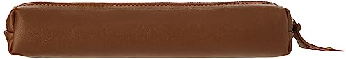 Clairefontaine 410080C Schlampermäppchen Lawrence Slim, aus Lammleder, 19,5 x 2,5 x 4cm, 1 Stück, Kamelbraun