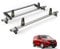 Van Guard Roof Rack for Vauxhall Combo 2018+ 2 Aluminium Roof Bars, Rear Ladder Roller with Loadstops [Note: Only Suitable for Models with Twin Rear Doors.] - UltiBar Plus - VG338-2/VGR-03