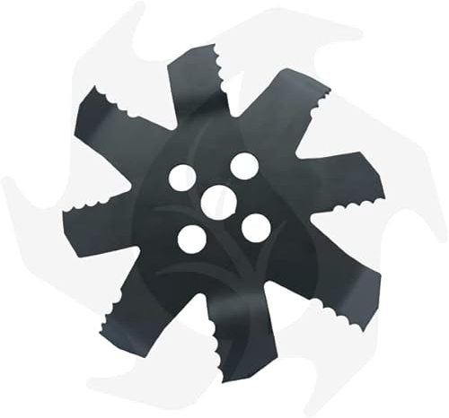Bazargiusto - Testina disco lama coltello per decespugliatore macinone dentato nuovo modello per rovi canne sterpaglie